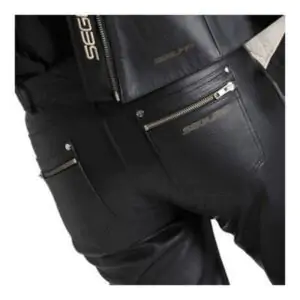 Emma Leather Pants Ladies Black