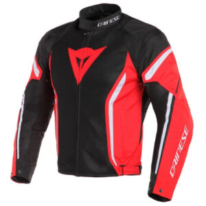 Dainese Air Crono 2 Tex Jacket Black White Red