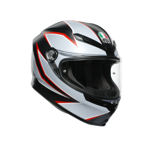 AGV K6 Multi Flash Matt Black Grey Red 010