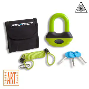 Pro-Tect Topaz ART-4 schijfremslot Fluo geel