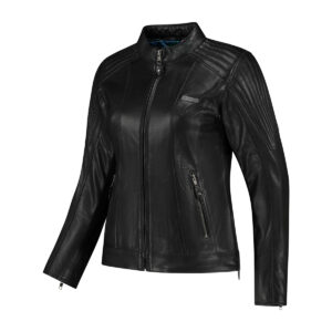 Rusty Stitches Iris Leather Jacket Black 