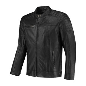 Rusty Stitches Cooper Leather Jacket Black