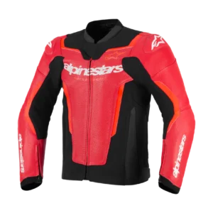 Alpinestars GP Force V2 Airflow Leather Jacket Red Red Fluo 3155