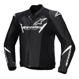 Alpinestars Faster V3 Airflow Leather Jacket Black White 12