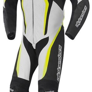 Alpinestars Motegi Perforated 1pc Suit Black White Fluo Yellow 125