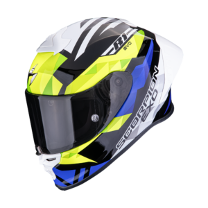 Scorpion Exo R1 Evo Air II Valere Black Blue Neon Yellow