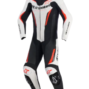 Alpinestars GP Force V2 1pc Suit White Black Red Fluo 233