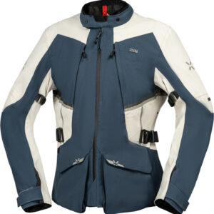 IXS Tourster-STX 1.0 Laminated Jacket Blue Cool Grey 
