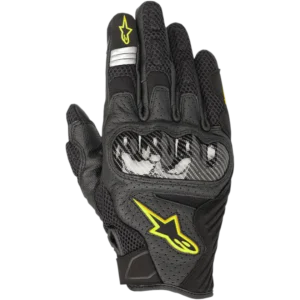 Alpinestars SMX-1 Air V2 gloves Black Yellow Fluo 155