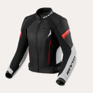 Revit Xena 4 Ladies Jacket White Neon Red 3020