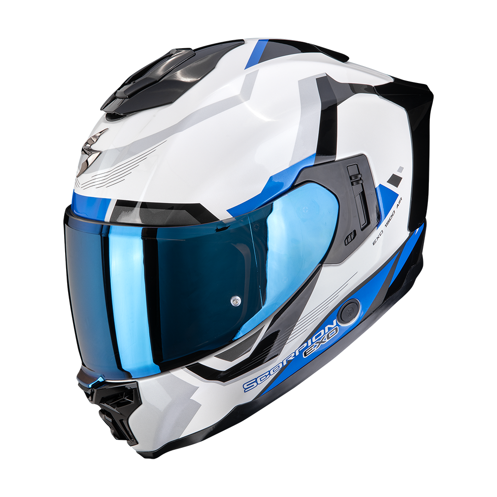 Scorpion Exo 1500 Air Arena White Blue Scorpion Exo 1500 Air Arena White Blue