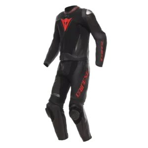 Dainese Demon Sprint 2pc Suit Black Black Lava Red H43