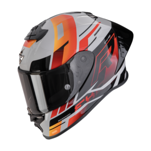 Scorpion Exo R1 Evo Air II Adrenaline Grey Red Orange